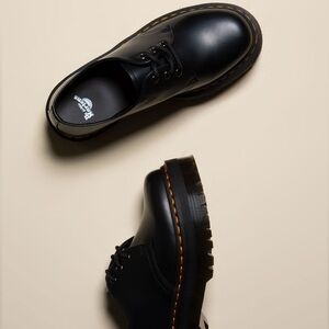 DR. MARTENS 1461 Quad Smooth Leather Womens Platform Shoes